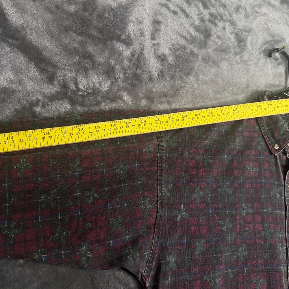 Vintage FRANK Single Pocket Long Sleeve Collard Shirt Button Down Size Medium - Picture 6 of 7